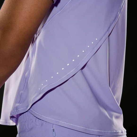 Lululemon UV Protection Fold-Over Running T-Shirt Liliac Smoke 8 - Picture 8 of 10